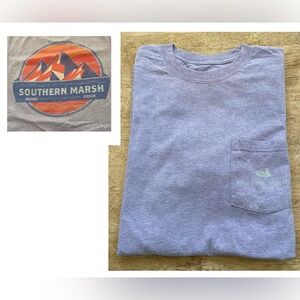 Southern Marsh Adult Sz S Lt Purple Heather Branding Collection Tee-Summit‎